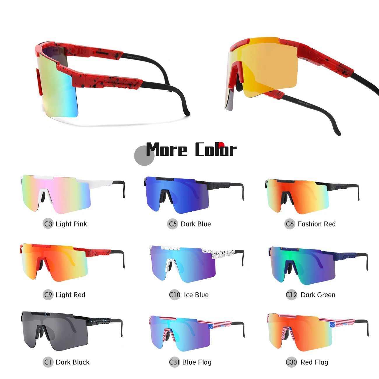 Custom Logo Sunglasses Sports Sunglasses Custom Pits Vipers Low Moq