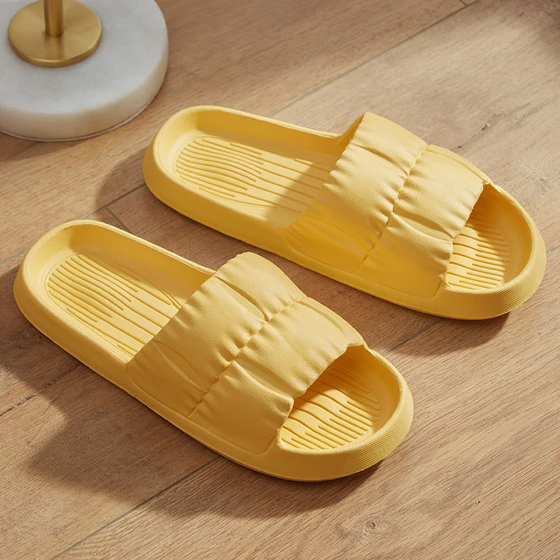 Wholesale slippers female summer cheap flip-flops quiet soft bottom indoor home drag male summer deodorant home flip-flops