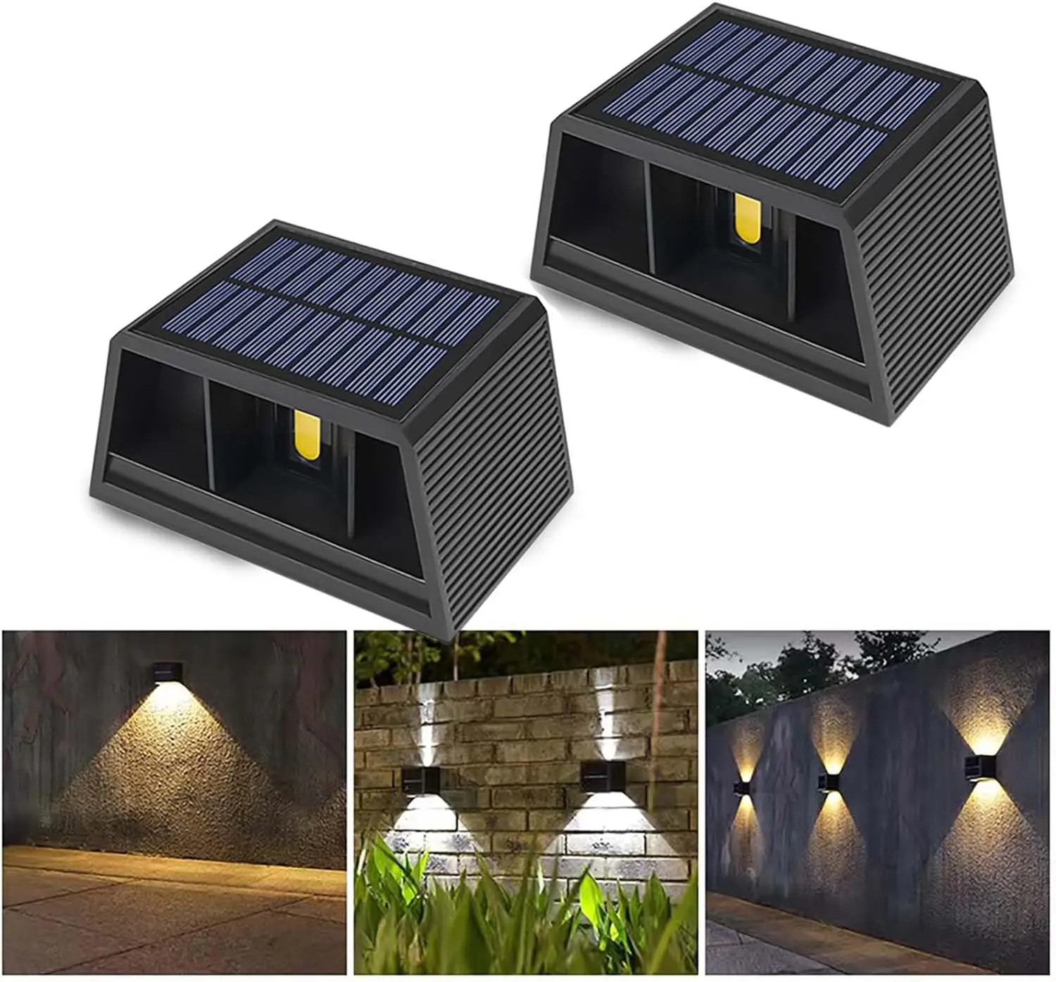 Adjustable Angle Solar Outdoor Up and Down Wall Lamps