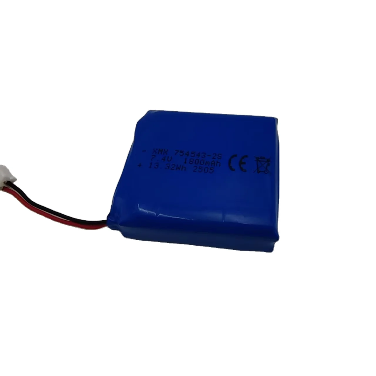 754543-2S 7.4V 1800mAh 13.32Wh Rechargeable Lithium Polymer Battery Pack OEM Brand for XMX Robot Vacuums H44614f393b334600aa2fbd0178707381E