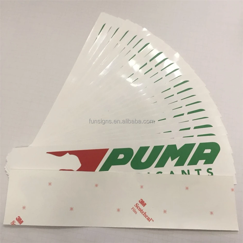 Custom Print Large Format Glossy or Matte Finish PVC Sticker Indoor Outdoor Vinyl Sticker