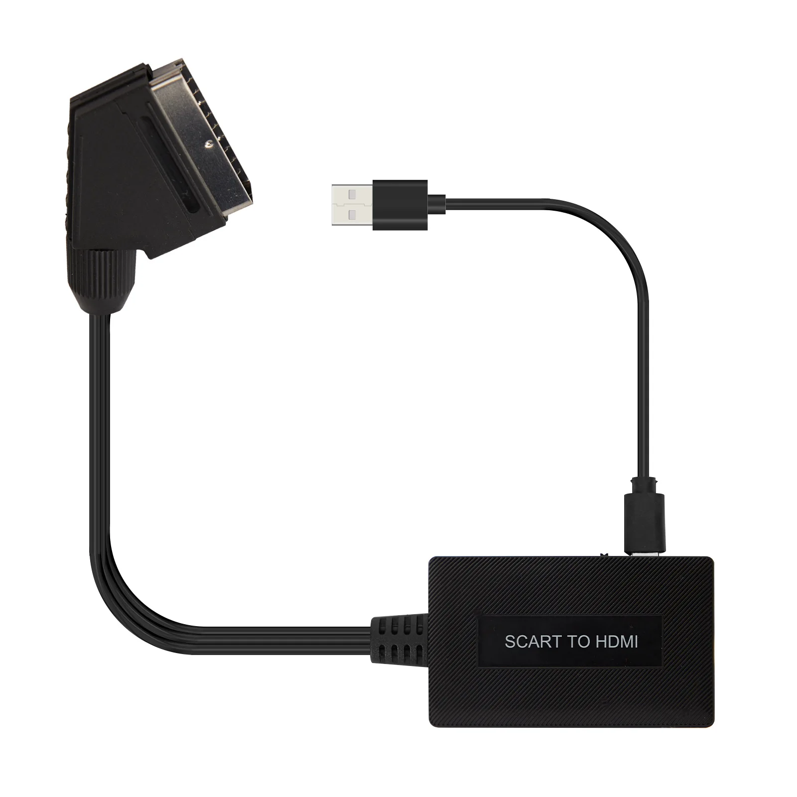 Scart to Hdmi Adapter 1080P/720P, Audio Video Converter with