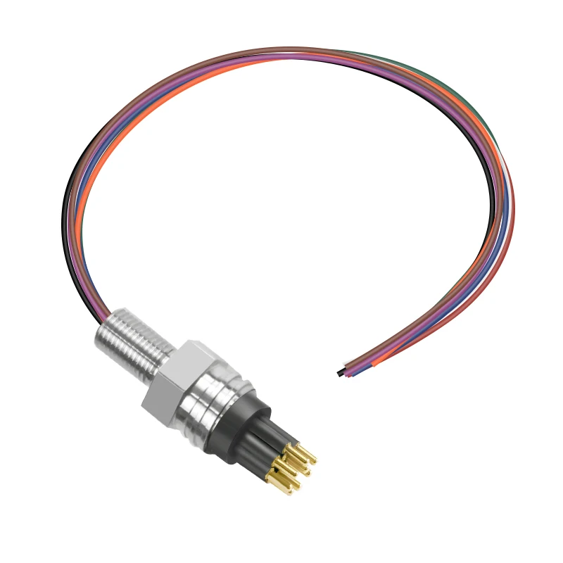 Micro Circular Series 8 Pin Stainless Steel Bulkhead Marine Underwater ConnectorMale Waterproof Pluggable Connectors Subsea