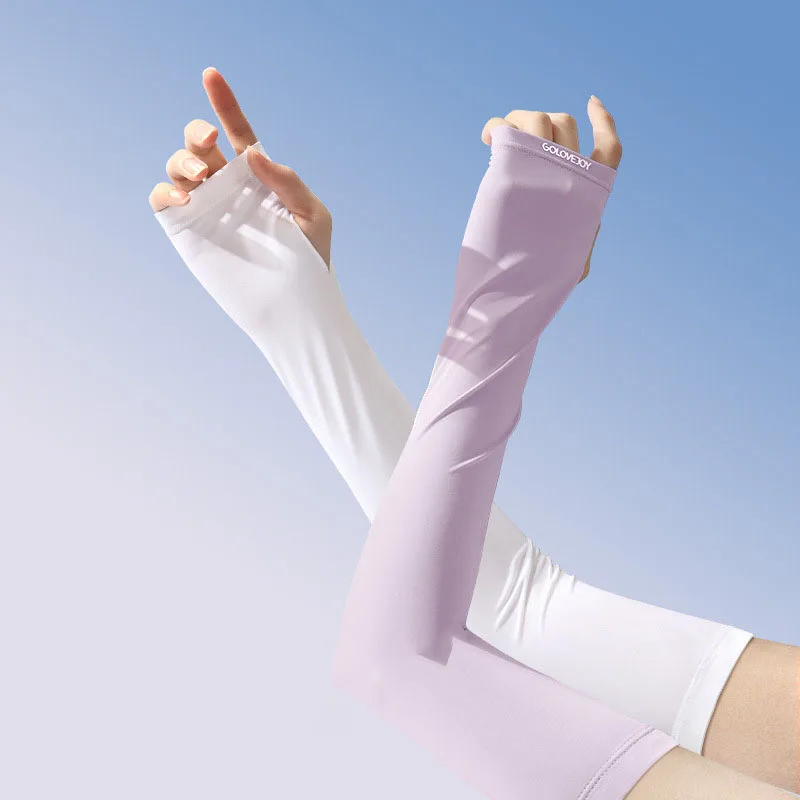 Summer Women's Adult Sun Protection Sleeves Breathable Cool UV-resistant Elastic Lightweight Quick-Dry Comfortable