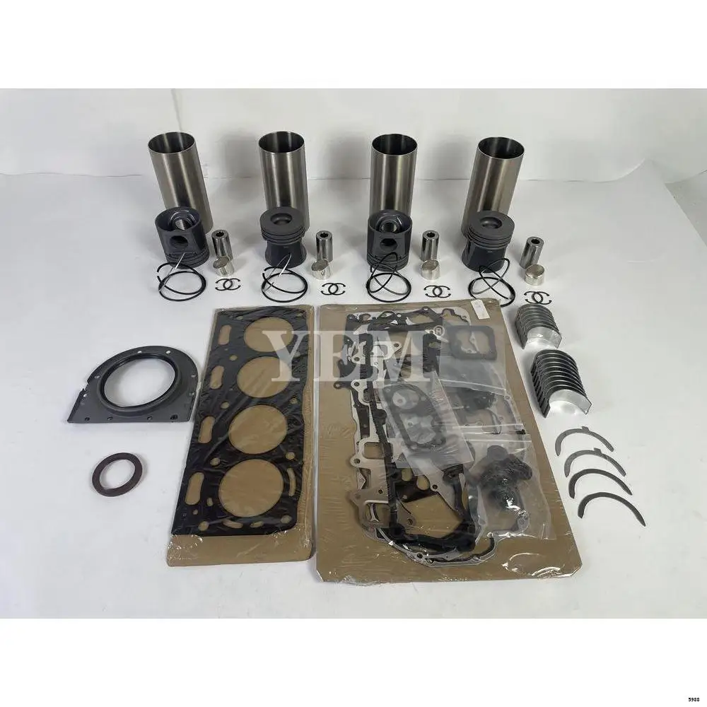 1104 Engine Overhaul Rebuild Kit With Gasket Set Engine Valves Main Con Rod Bearing for Perkins