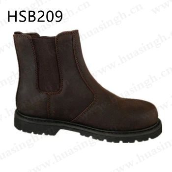 Rwh,anti-moisture Goodyear Rubber Outsole Safety Boots  Pull-on Middle Cut Work Shoes Popular in Fishing Line HSB209
