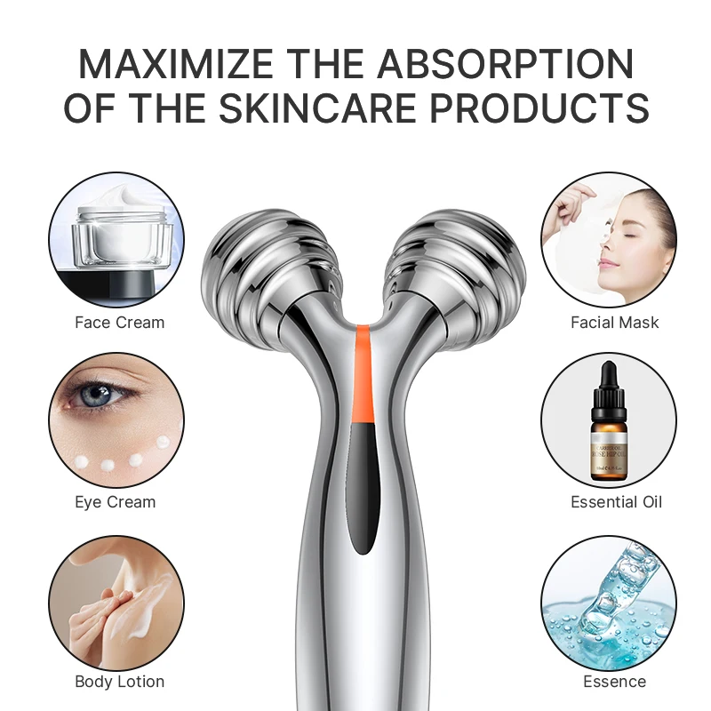 TOUCHBEAUTYフェイスリフトマイクロカレントローラー用エレガントABS