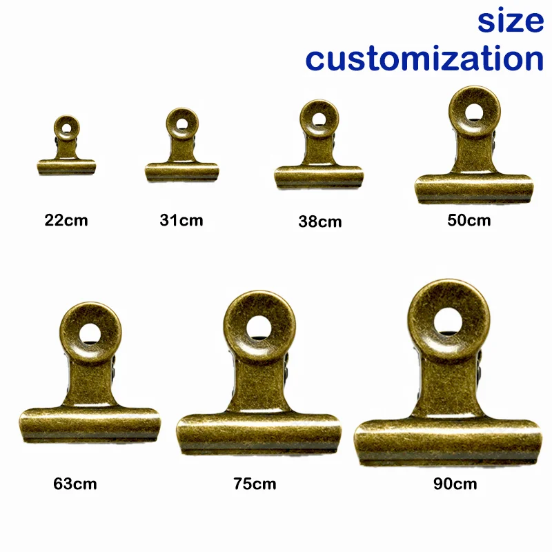 Plastic Bulldog Clip Stainless Steel Metal Paper File Rose Gold Binder Spring Money on