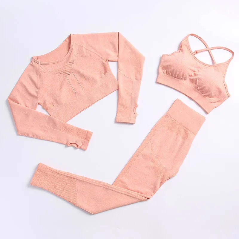 Gc Conjunto Deportivo Mujer Fitness Breathable 3 Piece Workout Set ...