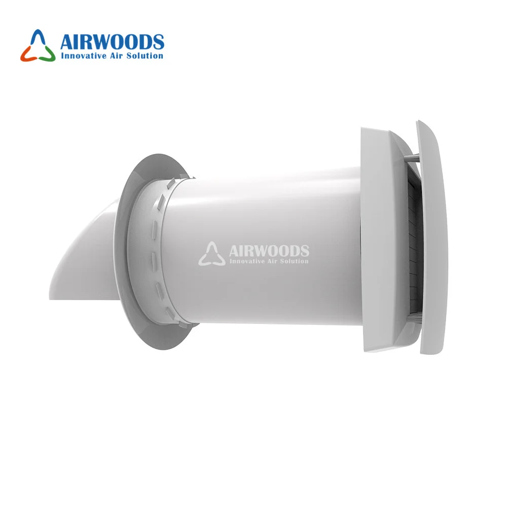 Remote Control Single Room Wall Mounted Heat Recovery Ventilation Home Air Recuperator  System Units