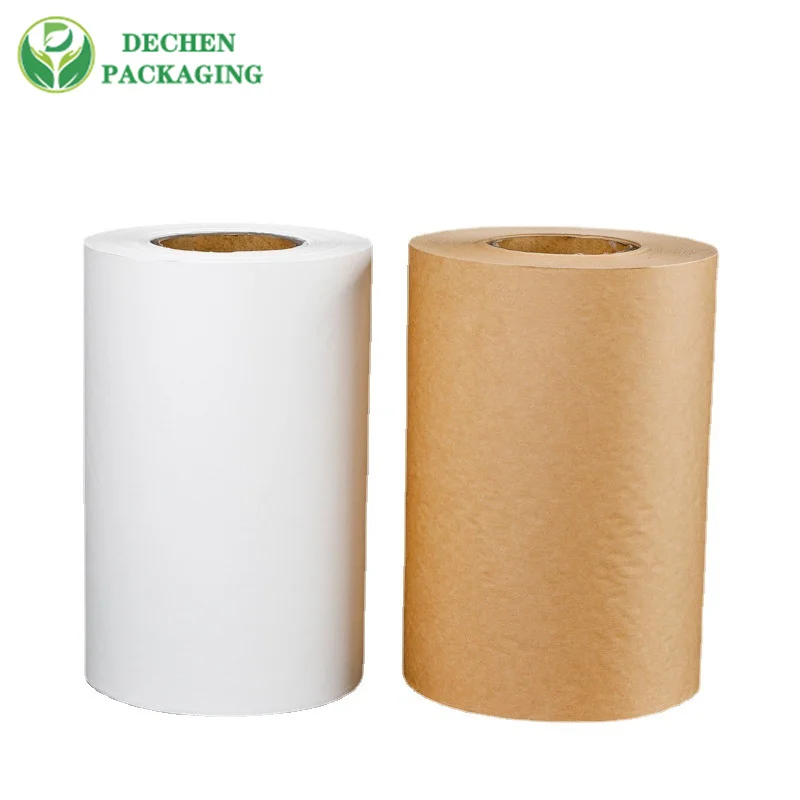 Ice Cream Wrap Fast Food Packaging Sweetener Sachet Packing Pe Coated Bamboo Sugar Paper Roll