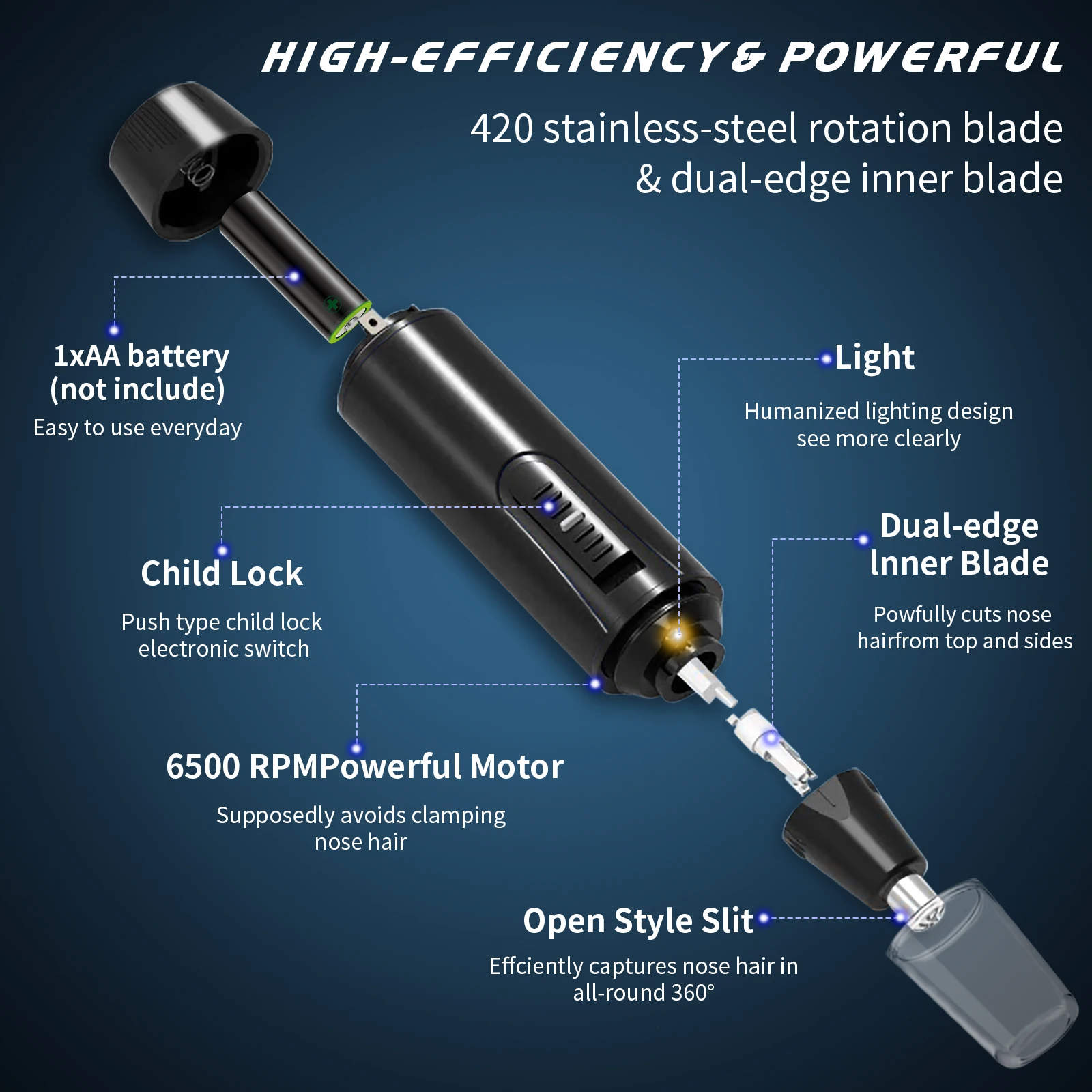 2021 3в1 Мини Usb Электрический перезаряжаемый водонепроницаемый безболезненный лицевой ушной и носовой триммер для бровей и волос для мужчин