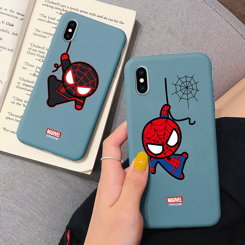 Wholesale Silicone Cartoon Marvel Spider Man Design Mobile Phone Case  Anti-fall Lovely Cover For Iphone 11 Pro Max Custom Logo - Buy Phone Case,Phone  Back Cover,For I Phone 13 Product on 