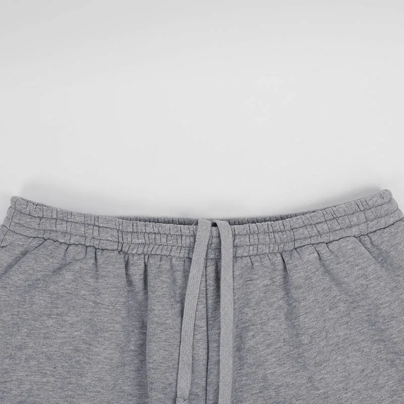 OEM Custom Wholesale Latest Designs Blank Sweatpants Men's Grey Wide Leg Casual Pants