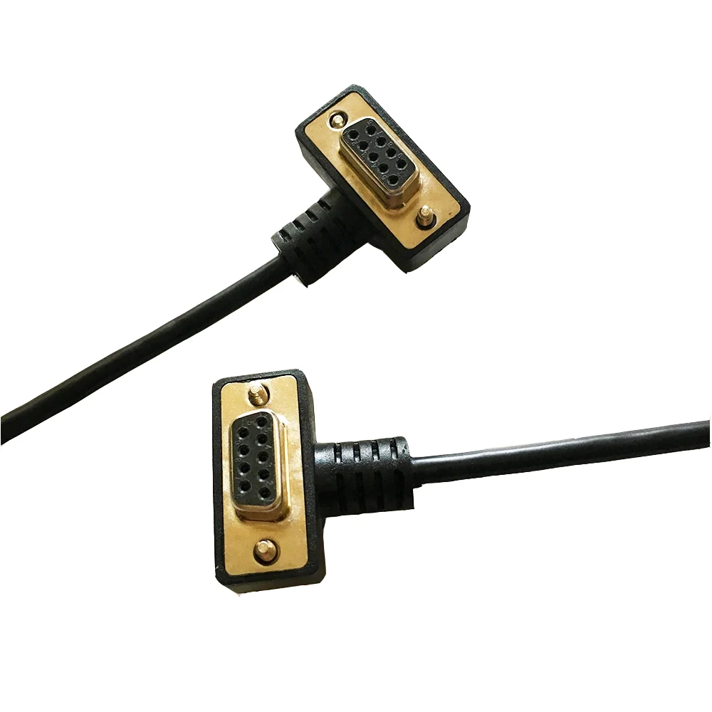 Db9 Cable Right Angle Double Elbow D-sub 9pin Female To Female Serial ...