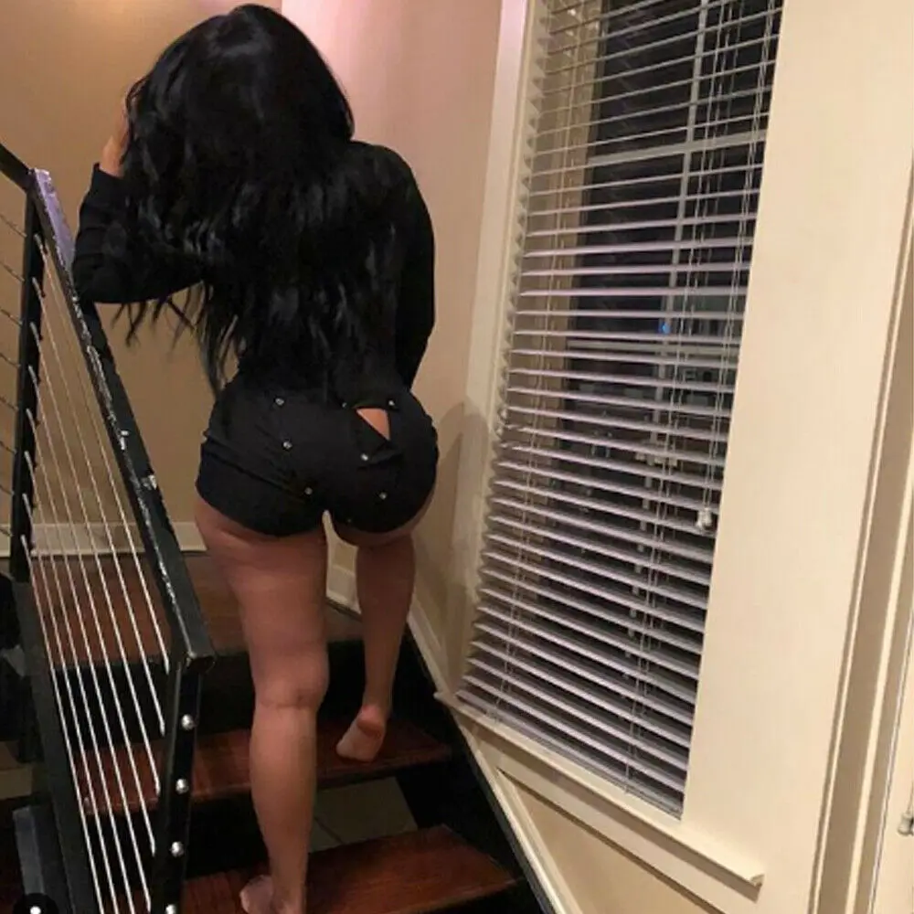 Womens Sexy V Neck Long Sleeve Bodycon 