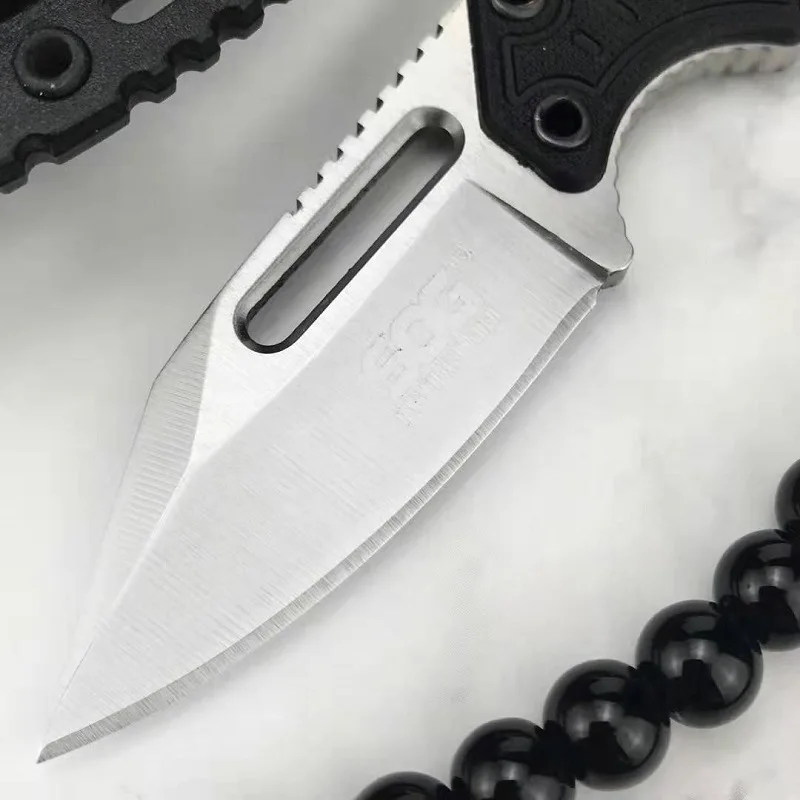 Stainless Steel Mini Pocket Edc Fixed Blade Knife G10 Handle Point Neck
