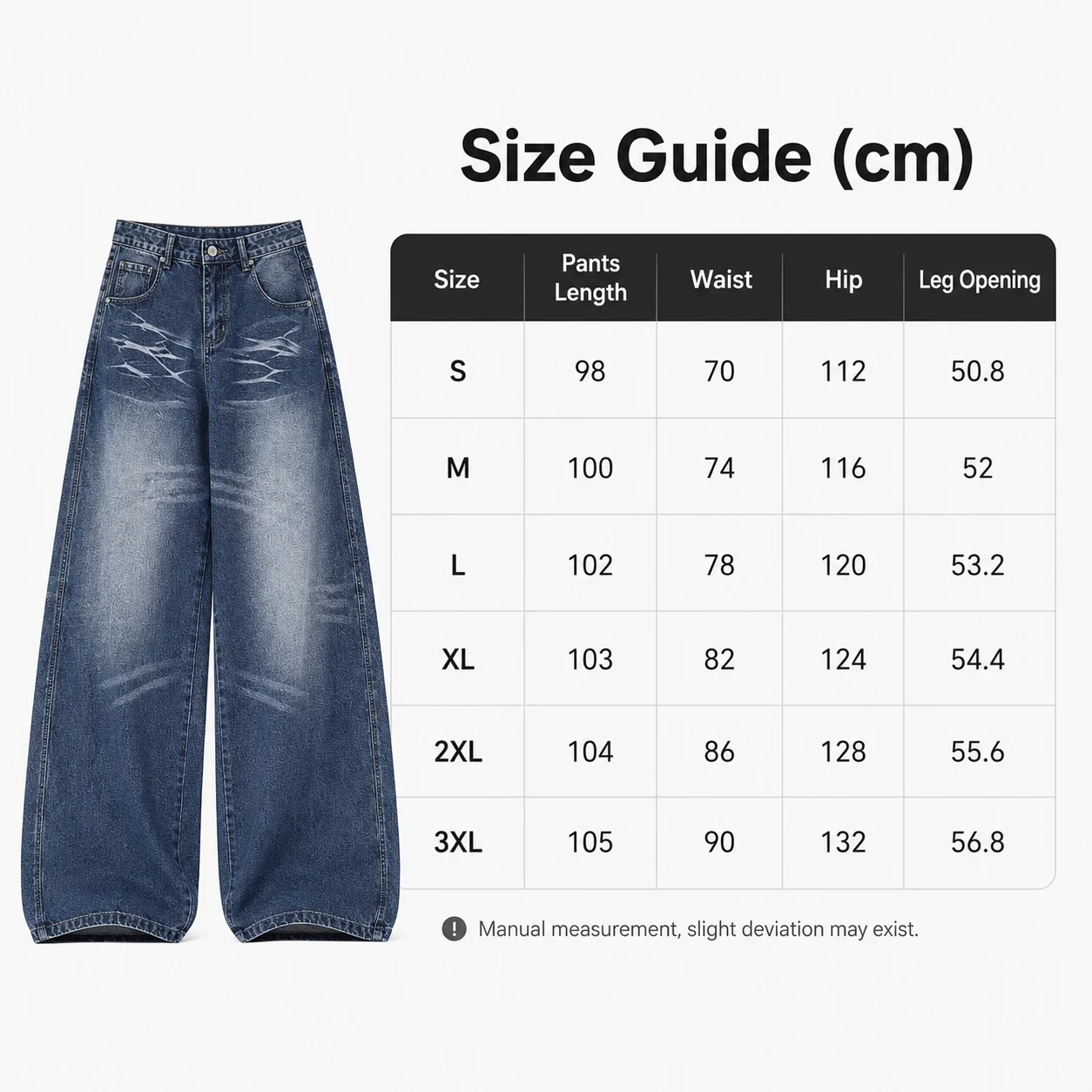 Size measurements