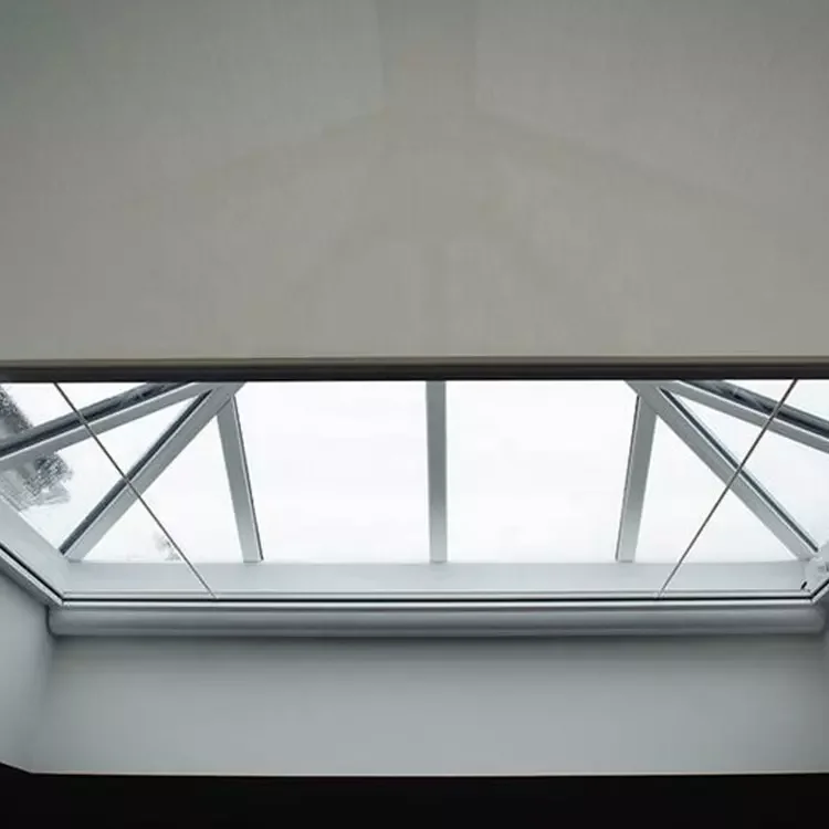 Electric Remote Control Skylight Blinds Automatic Skylight Shades Rechargeable Blackout Blinds Motorized Transparent Roof Blinds