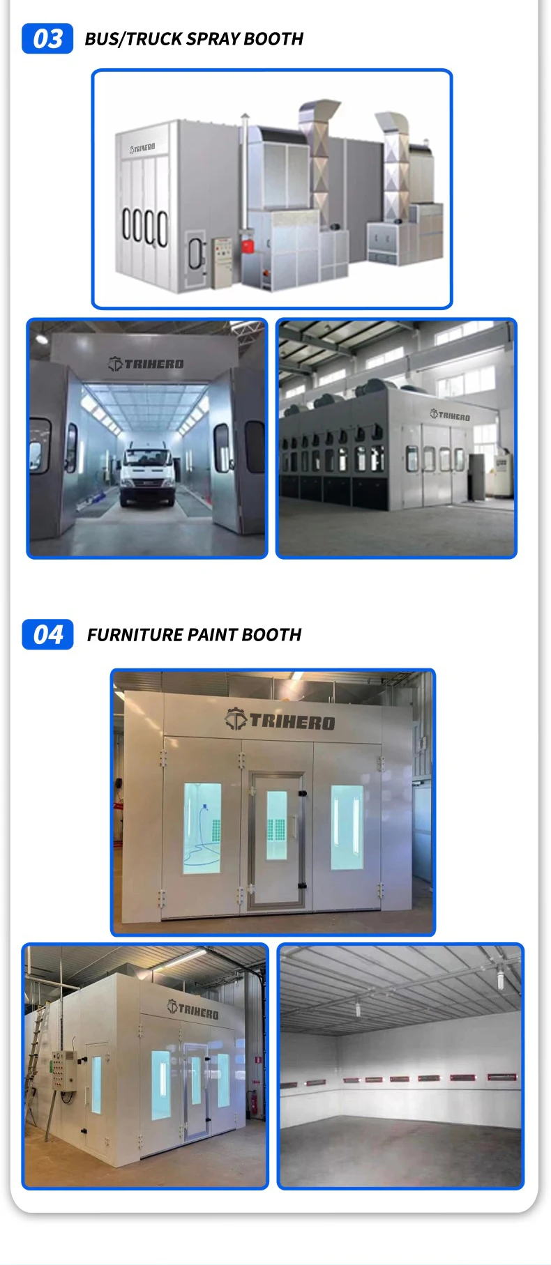 Environmental Friendly Filter Spray Paint Booths for Sale