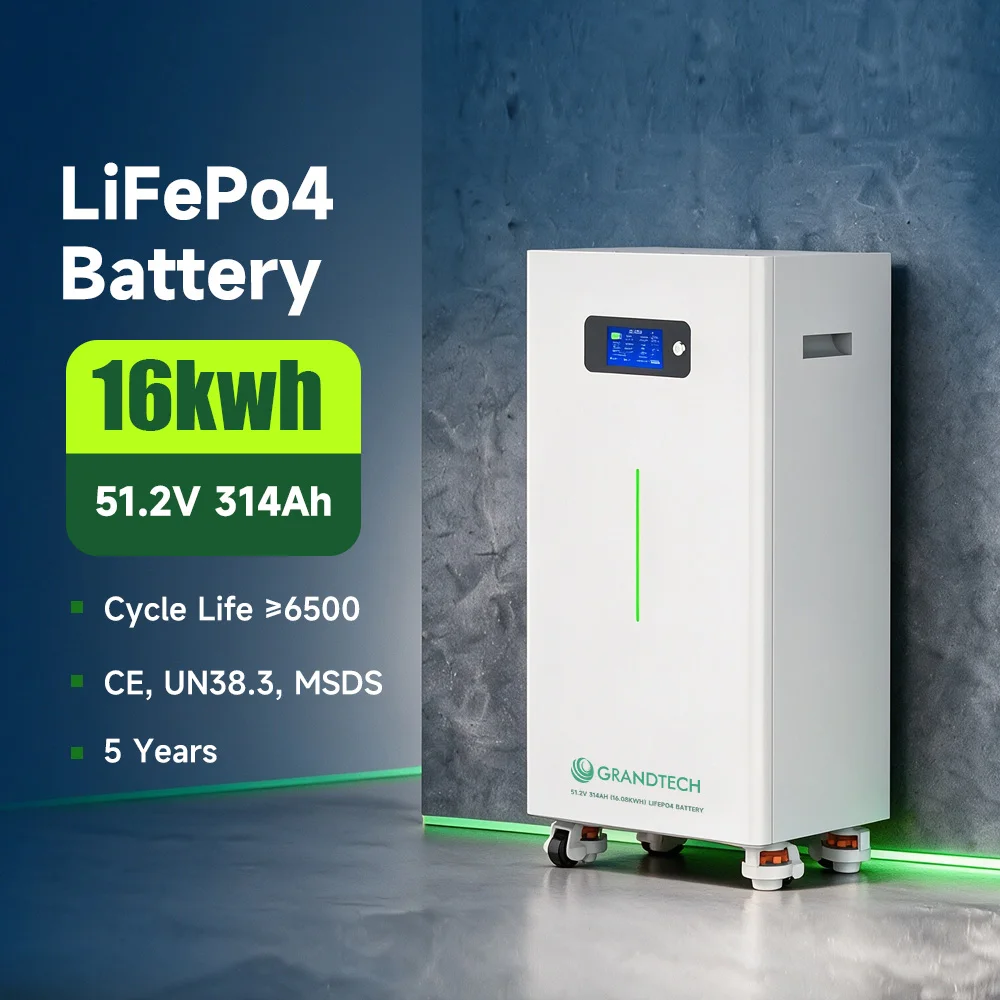 15kwh 16kwh 30kwh 51.2v 48v Lifepo4 Battery Pack 280Ah 560AH 314Ah Solar Energy System for Off-grid Home Energy Storage Battery