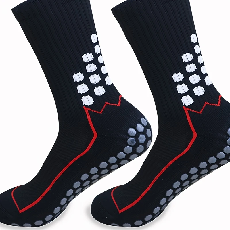 Wholesale Men's Grip Socks Accept Custom Design Socks With Logo For