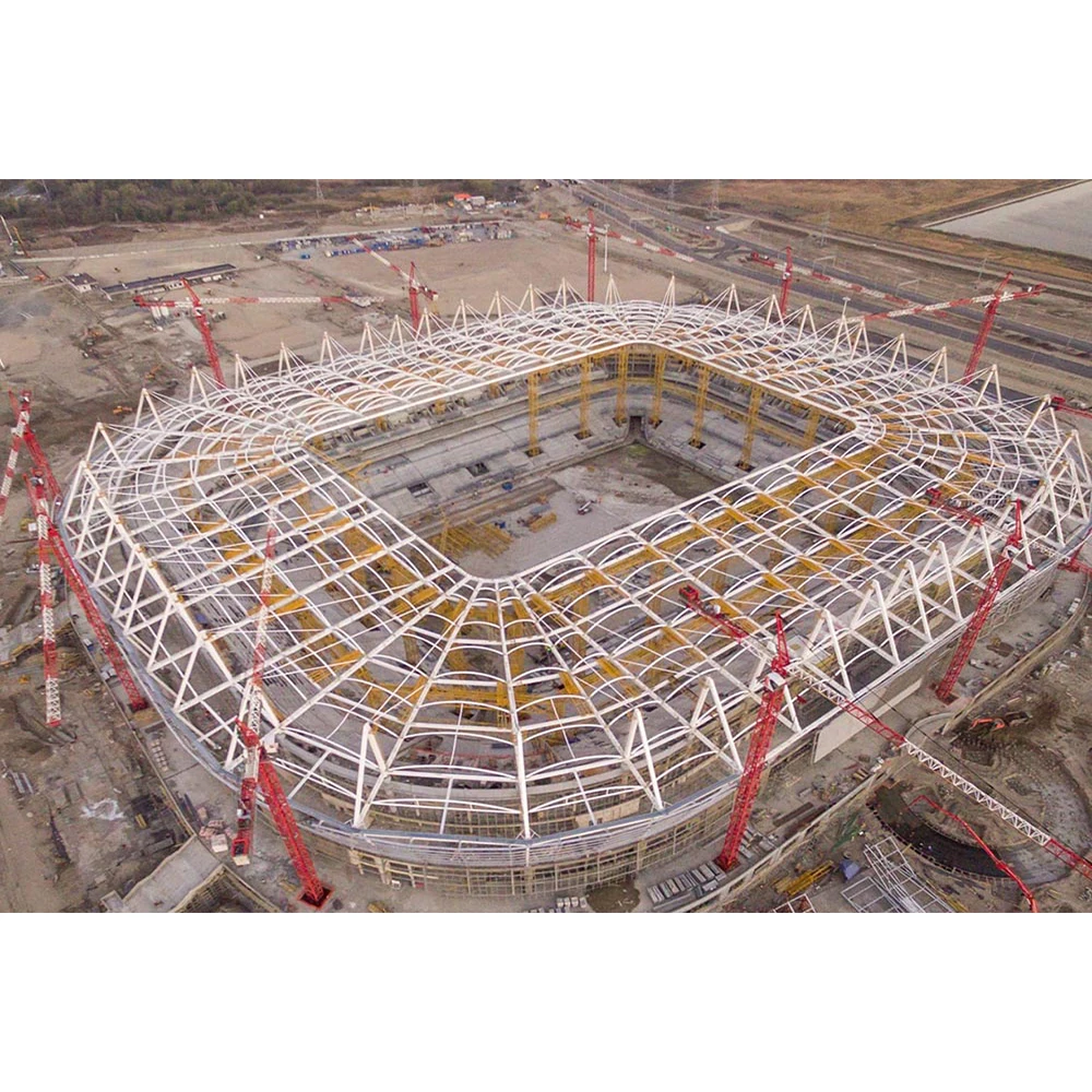 Prefabricated Steel Structure Football Stadium Roof Material Stadium