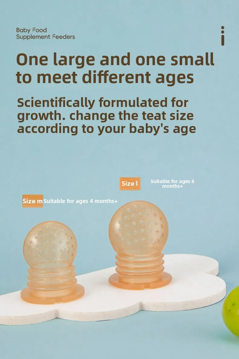 Silicone Baby Nipple Fruit Vegetable Teether Food Grade Pacifier Infant Supplies for Teething Toy and Baby Food FRUIT FEEDER supplier