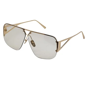 Luxury style Metal Frame brand sunglasses 1065 Fashion men's  driving sunglasses clear brown sunglasses simple popular designer