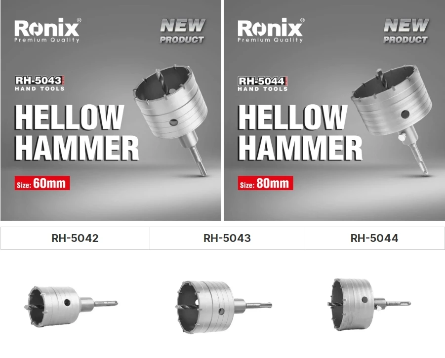 Ronix Rh-5042~44 Tct Core Drill Bit For Concrete Wall Brick Block ...