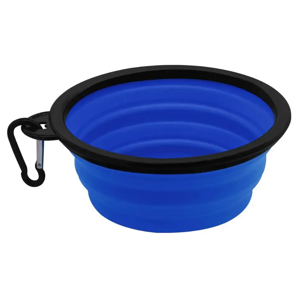 Portable Silicone Double-Layer Slow Food Dog Food Bowl