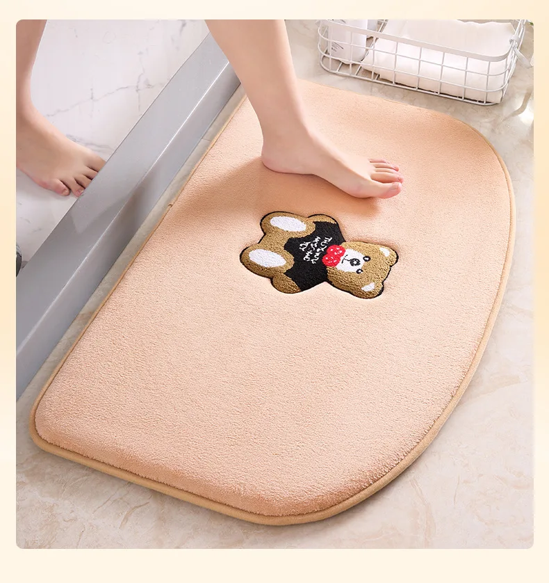 Custom Anti Fatigue Water-Proof Anti-Slip Kitchen Mat Floor Mat Water Absorbent Memory Foam Bath Mat factory