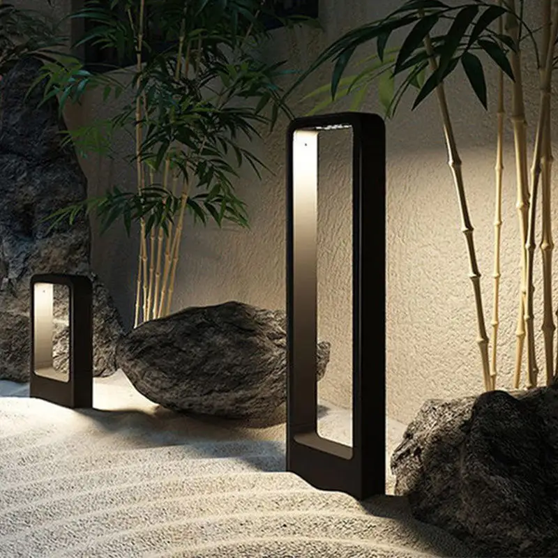 Pathway Lawn Lamp Aluminum Led Landscape Bollard Road Street Post