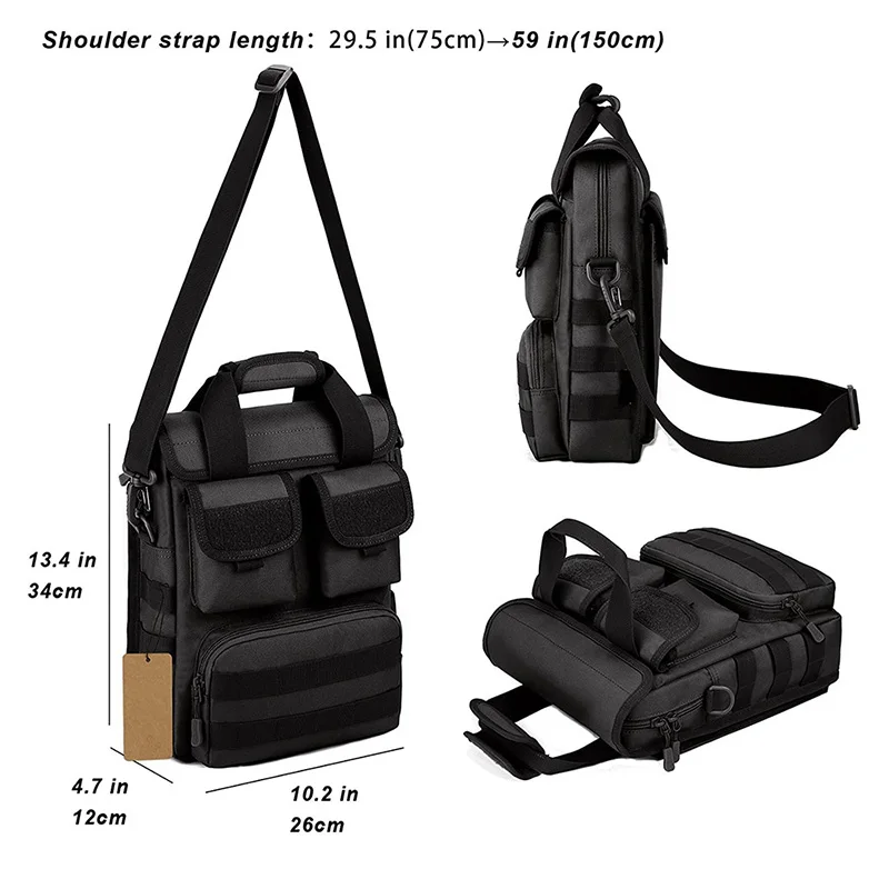 Factory Direct Sales Top Quality Tactical Messenger Bag Portable Tactical Sling Shoulder Bag Tactical Briefcase Handbag
