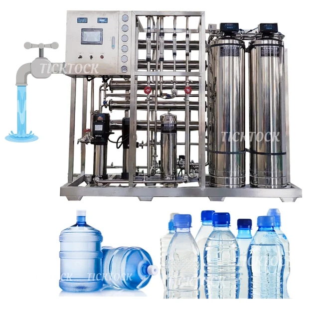 500 Lph RO System Reverse Osmosis Water Treatment Equipment Purification Stainless Steel Drinking Machine