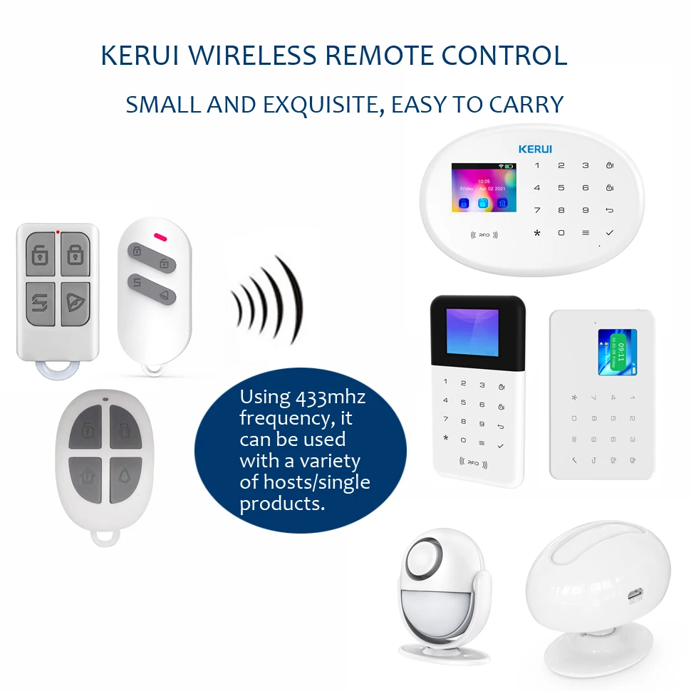 Kerui Burglar Alarm Security Accessories Portable Wireless Remote Control