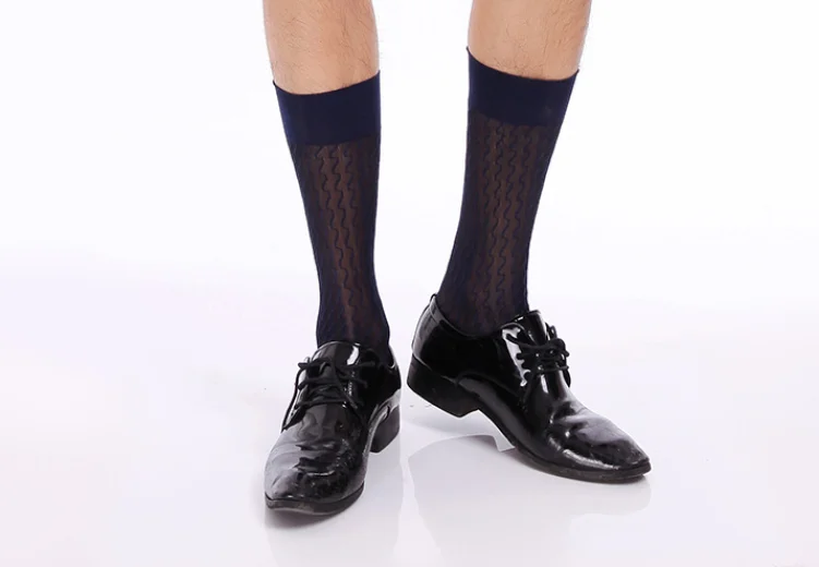 mens sheer nylon dress socks 1/3/5 Pairs Mens Ultra Thin Dress Socks Silk Sheer Business Sock Soft Nylon Work