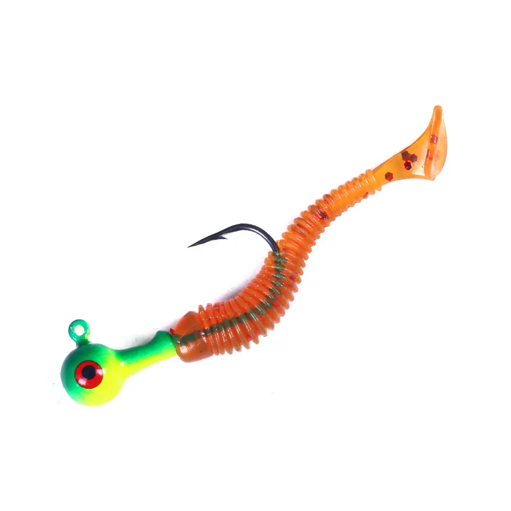Hengjia Soft Floating Isca Fishing Lure Fly Silicone Bait Worms Shad Bass