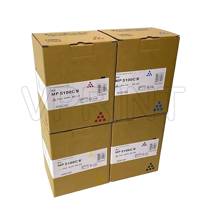 828402 828403 828404 828405 828350 828351 828352 828353 B Y M C Toner Cartridge Gerecycled voor Ricoh Pro C5100 C5110 Printeronderdelen