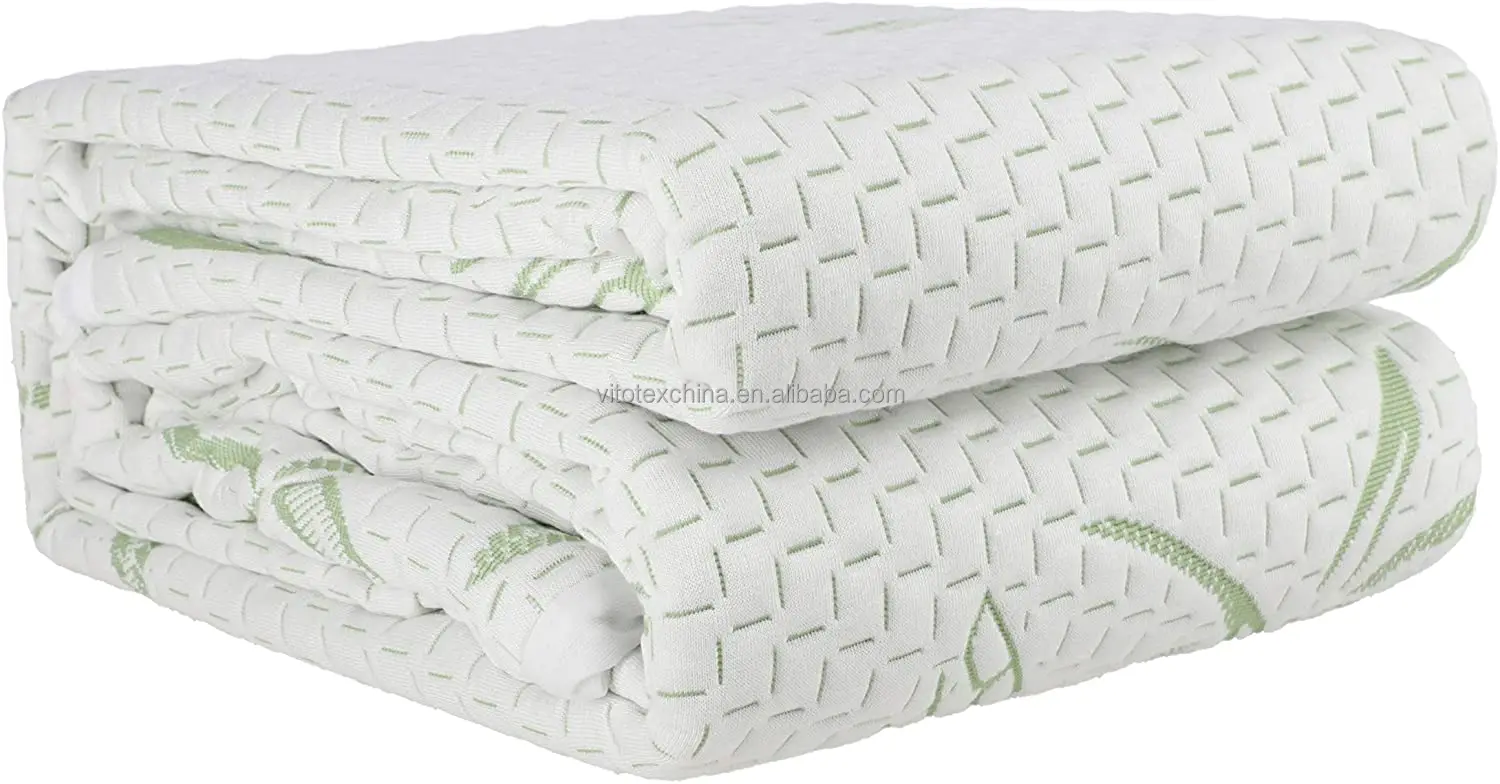 Bamboo Waterproof Mattress Protector,Cooling Soft Mattress Pad Cover