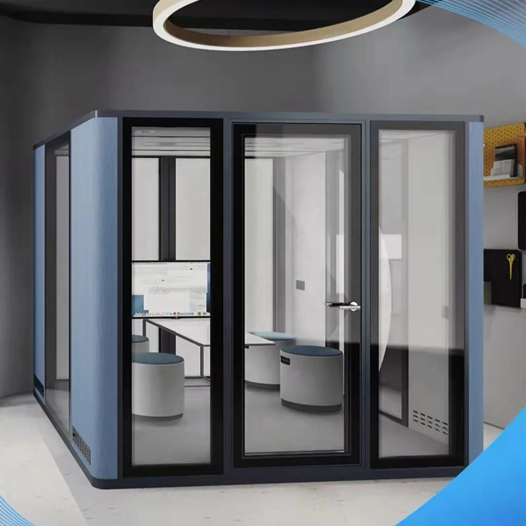 Movable Portable Private Sound Proof Working Cabin Acoustic Cabine Office Pods Phone Booth Small Soundproof Booth