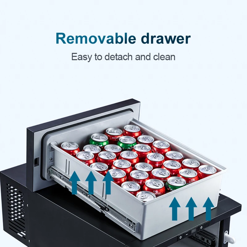 Factory All Size 23L 12v 24c Dc Compressor caravan Rv Built in Refrigerator Drawer Fridge Car Refrigerators
