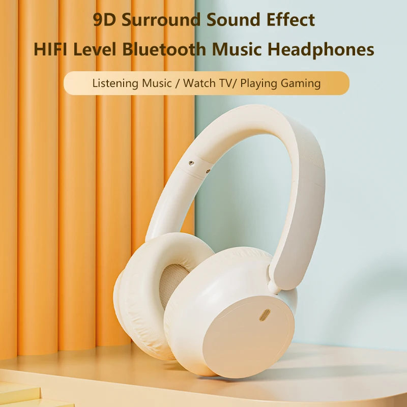 BH25 Best Price Wireless Bluetooth Noise Cancelling Headset Over Ear  Earphone Music Headphones Built-In Microphone for Gaming