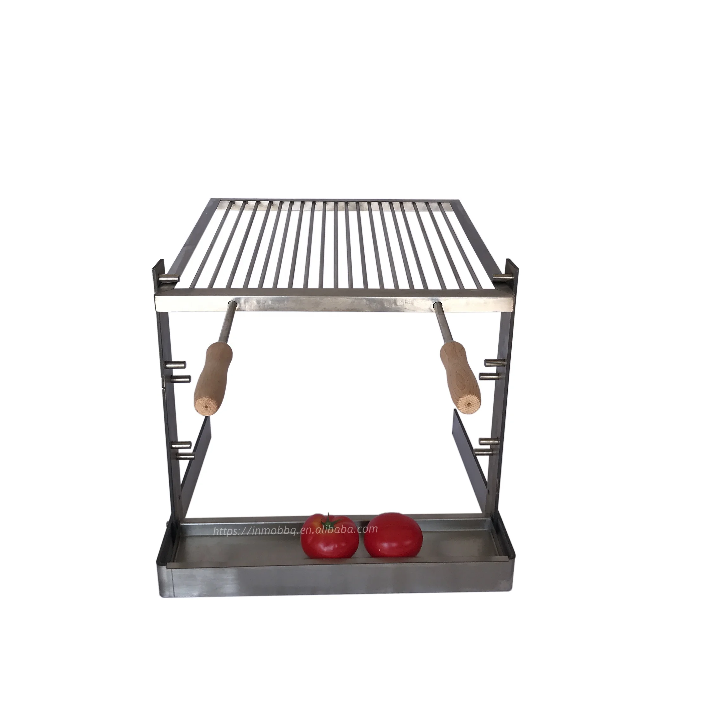 Bitty Big Q – Barbecue De Camping Ultra-compact, Pliable, En Acier Inoxydable 316, 3 Hauteurs, 40,6 X 25,4 Cm