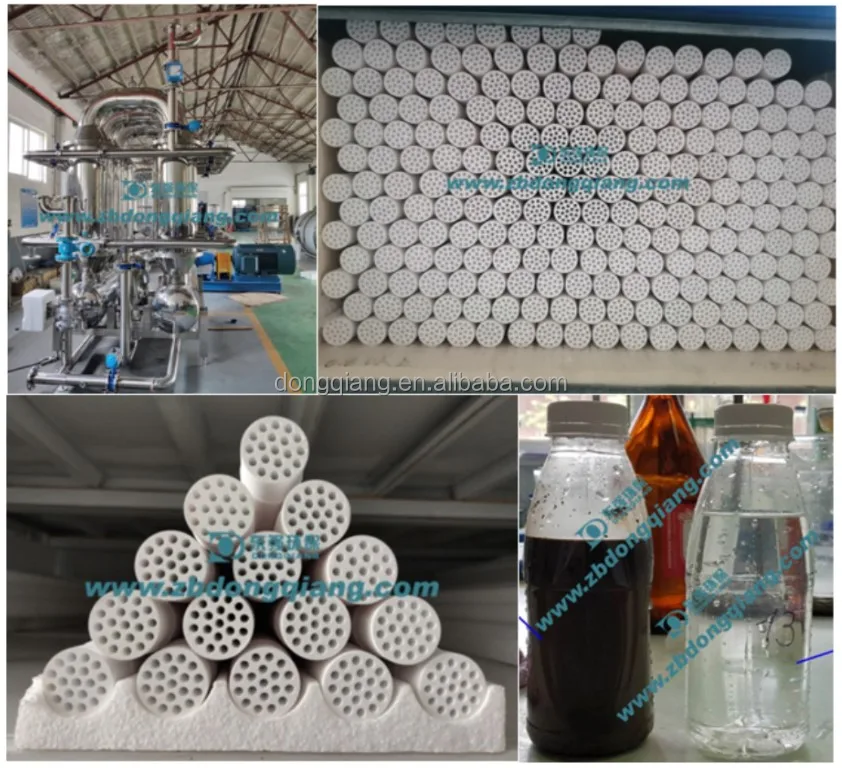 Multichannel Alumina Filter Element Ceramic Membrane for Slurry Water Treatment