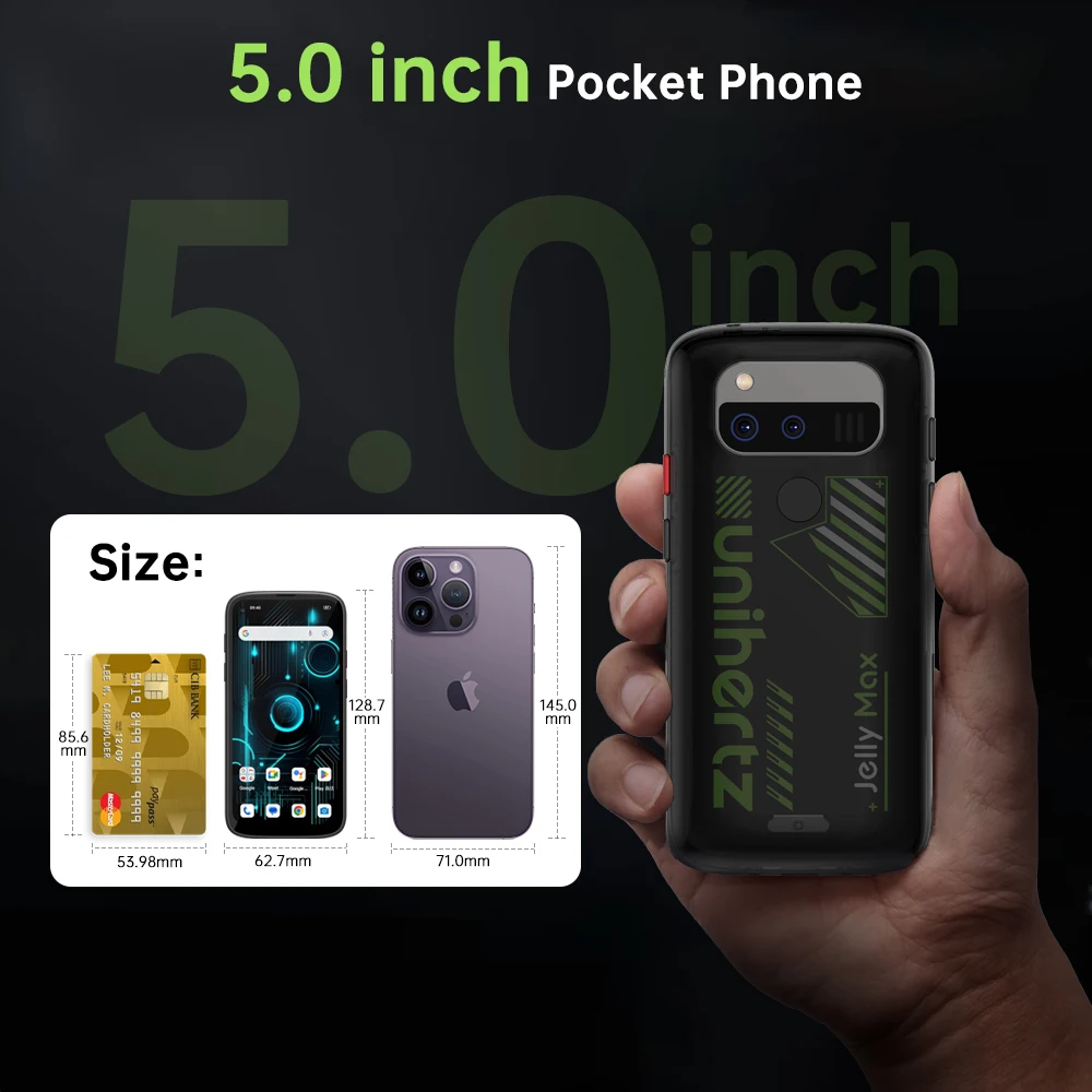 Unihertz Jelly Max 5G - 5-Inch Smartphone with 4000mah Battery