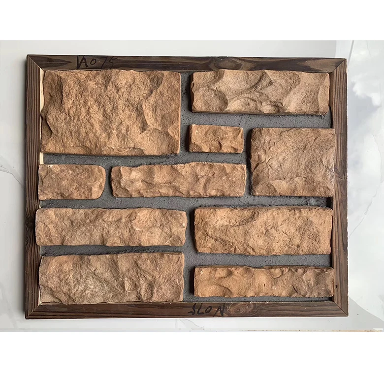 Heat Resistant Lightweight Manufactured Limestone Design Faux Cement Mold Artificial Stone Wall Panel