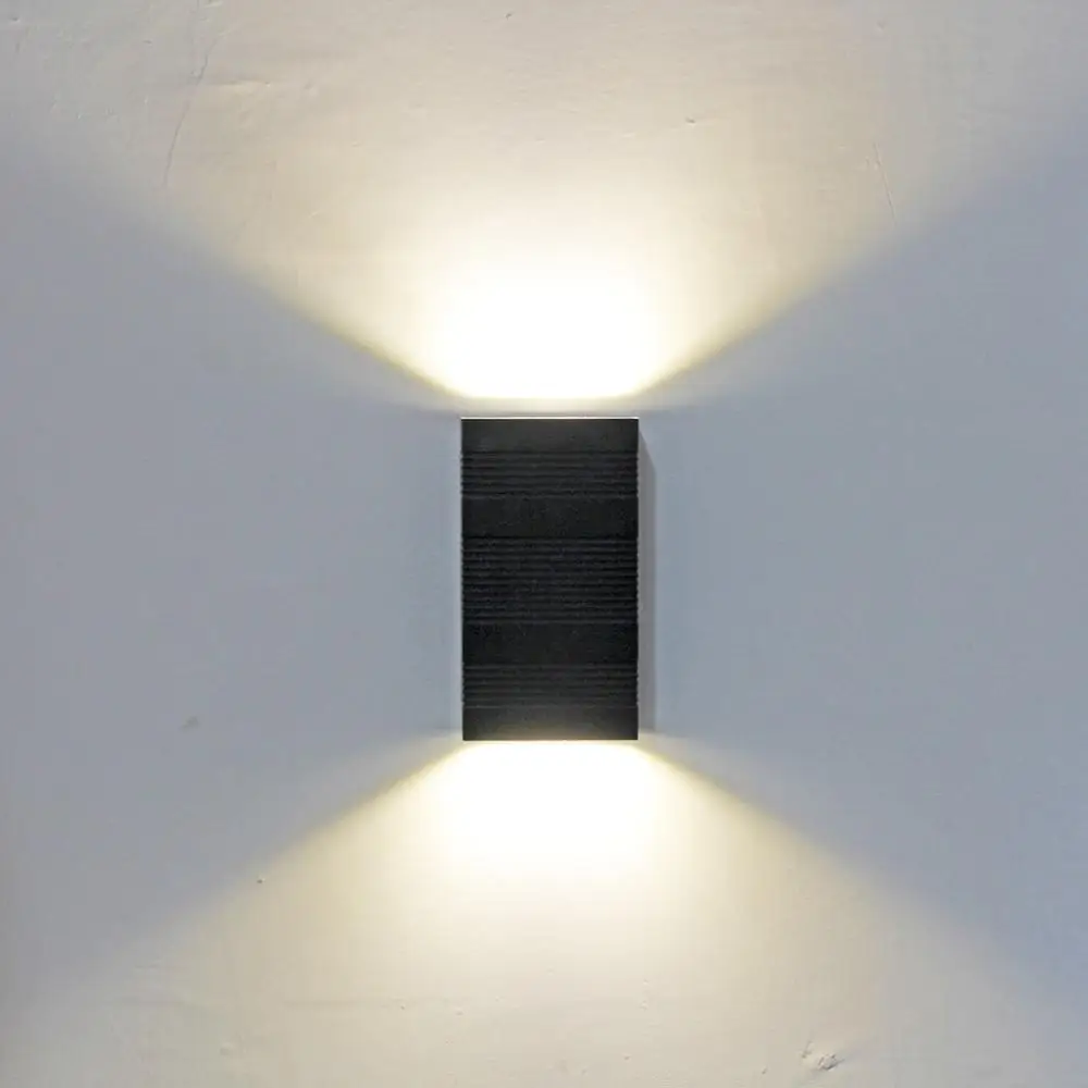 black rectangle wall sconce