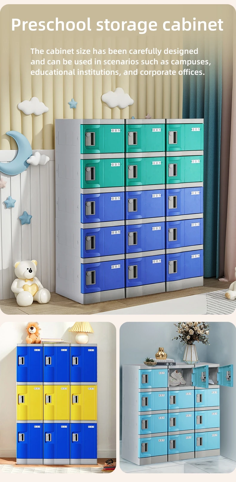 Toppla Shoes Cabinet Locker Gym Abs Plastic Locker Self Service Locker ...