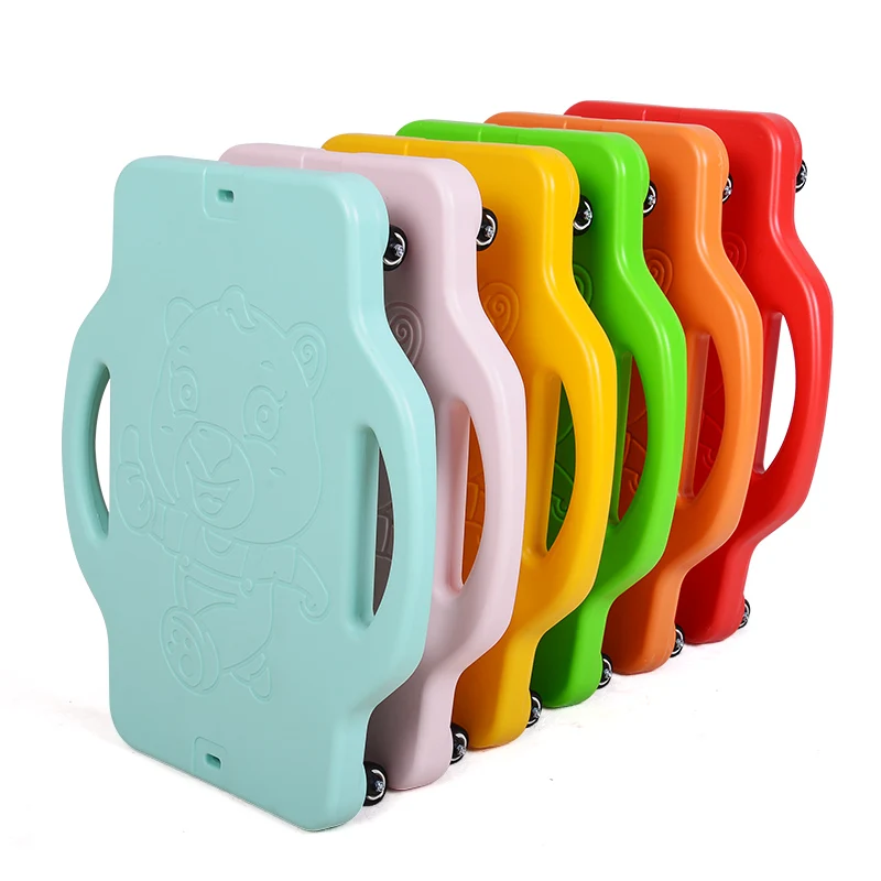 Скутерная доска с ручками, пластиковые спортивные скутеры для спортзала для детей, балансировочная доска, пластиковая четырехколесная скутерная доска